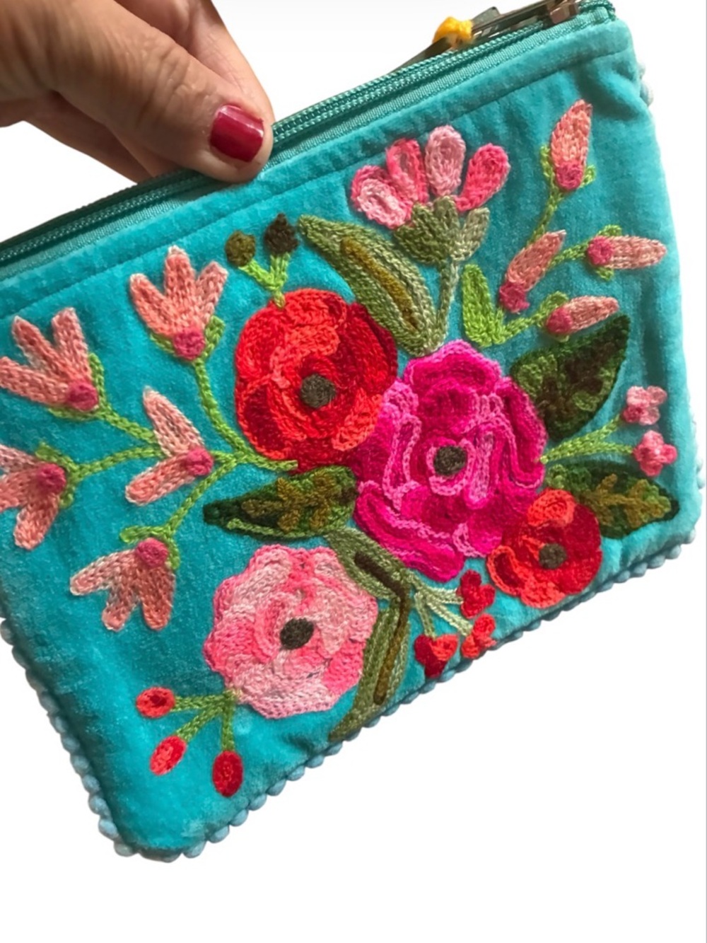 KARMA LIVING Floral Pouch
